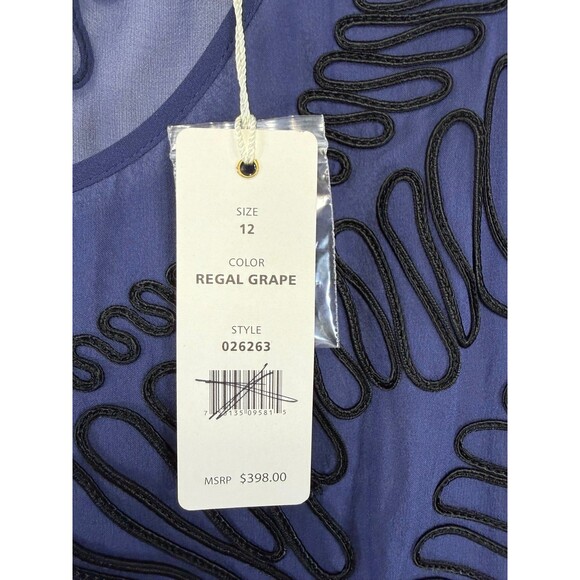 Cluny Women’s Blouse Size 12 NWT MSRP $398 Beautiful Stitching See Through - Picture 5 of 6